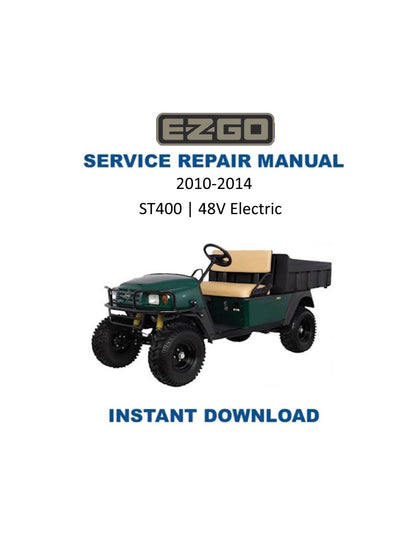 EZGO ST 400 Golf Car Service Manual PDF | 2010-2015