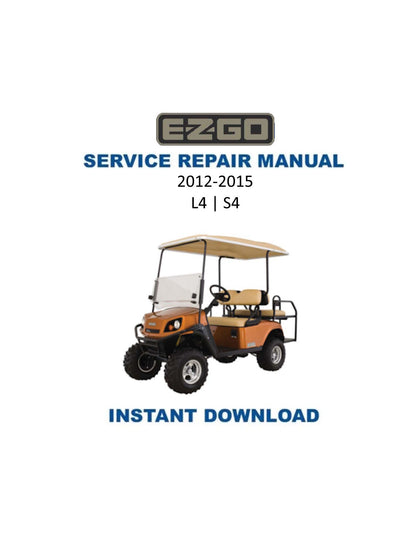 EZGO Express L4 S4 Golf Car Service Manual PDF | 2012-2015