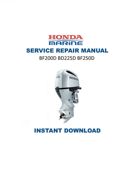 Honda BF200D BF225D BF250D Outboard Service Manual