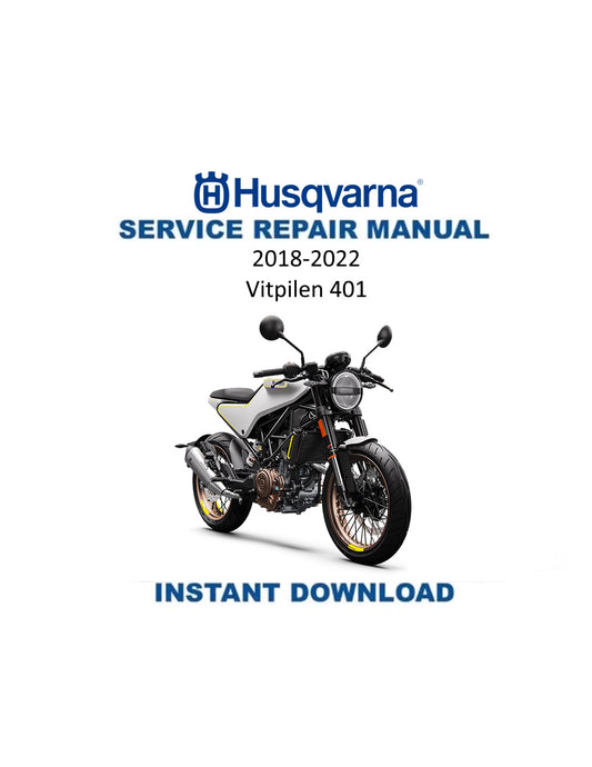 Husqvarna Vitpilen 401 Motorcycle Service Manual PDF | 2018-2022