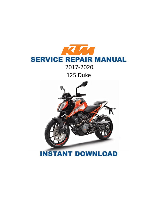 Manual de servicio de la motocicleta KTM 125 Duke | 2017-2020