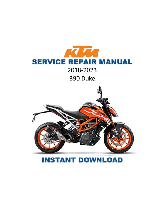 Manual de servicio de la motocicleta KTM 390 Duke | 2018-2023