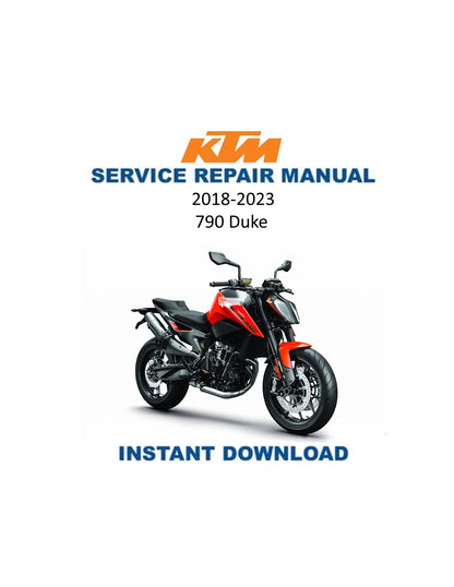 Manual de servicio de la motocicleta KTM 790 Duke | 2018-2023