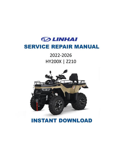 Manuel d’entretien du quad Linhai HY200X Z210 au format PDF | 2022-2026