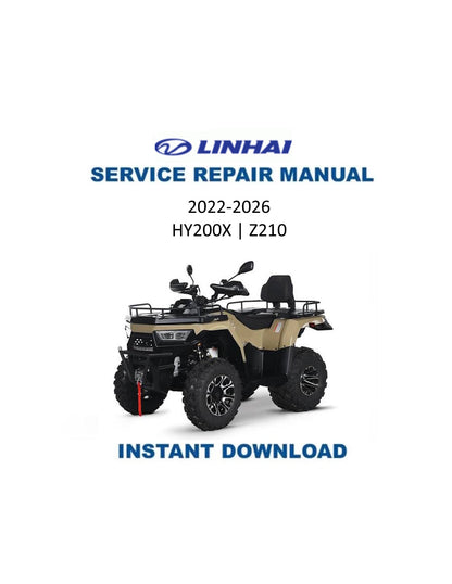 Manuale di servizio ATV Linhai HY200X Z210 | 2022-2026