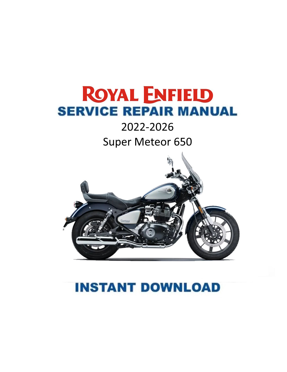 Manual de servicio de la motocicleta Royal Enfield Super Meteor 650 BS VI | 2022-2026