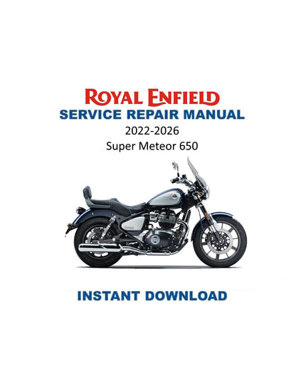Manual de servicio de la motocicleta Royal Enfield Super Meteor 650 BS VI | 2022-2026