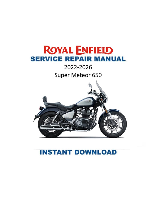Royal Enfield Super Meteor 650 BS VI Motorcycle Service Manual PDF | 2022-2026