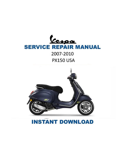 Manual de servicio scooter Vespa PX 150 USA | 2007–2010