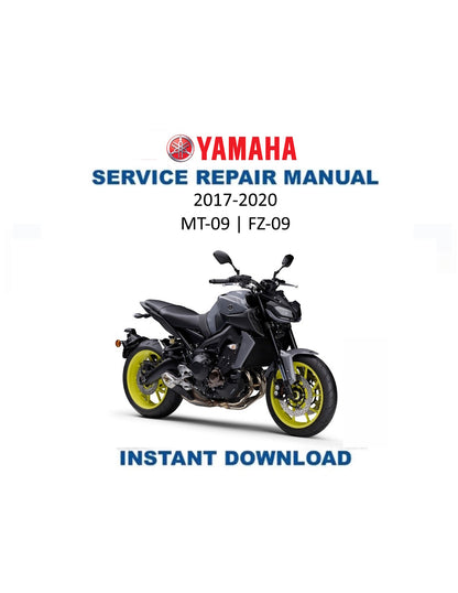 Manuale di servizio moto Yamaha MT09 FZ09 | 2017-2020 | MT-09 FZ-09