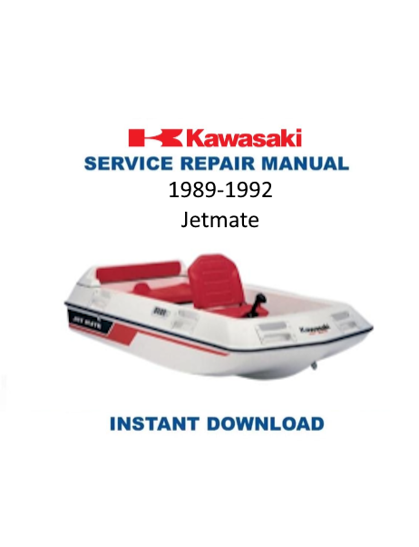 Kawasaki JetMate Service Manual PDF | 1989-1992