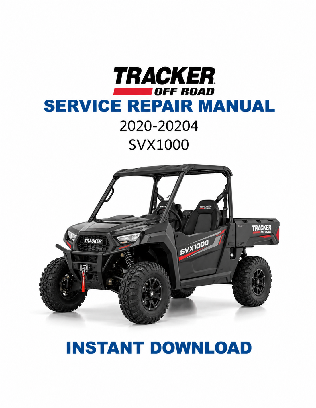 Tracker Offroad SVX1000 UTV Service Manual PDF | 2020-2024