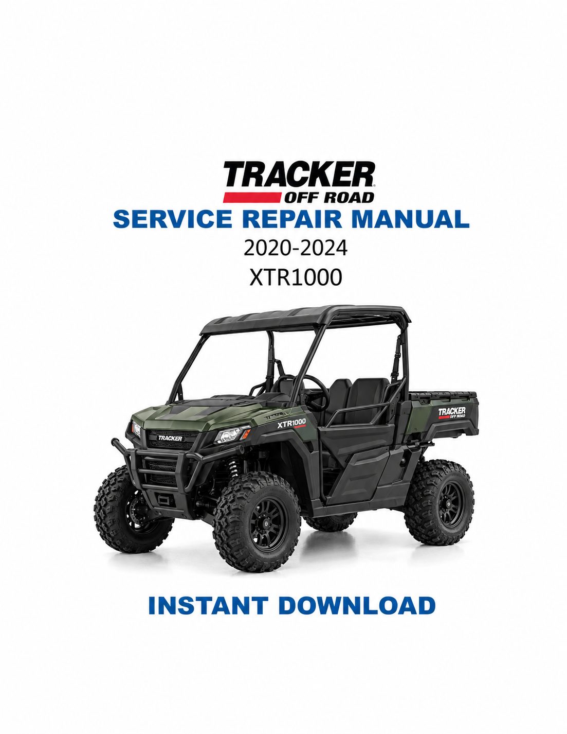 Tracker Offroad XTR1000 UTV Service Manual PDF | 2020-2024