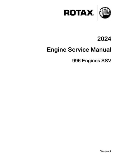 Can Am Maverick 996 Engine Service Manual factory service manual title page