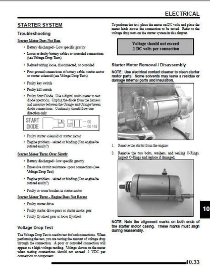 Polaris Ranger XP 700 UTV Service Manual sample page from the repair manual