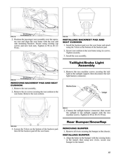 Arctic Cat Norseman Riot Touring ZR M 400 Snowmobile Service Manual sample page from service manual