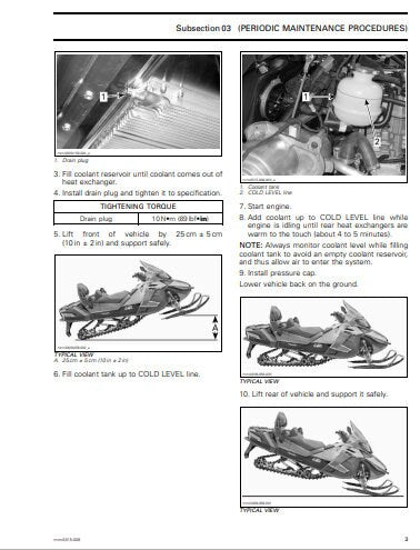 Skidoo Expedition 600 900 Snowmobile Service Manual factory service manual title page
