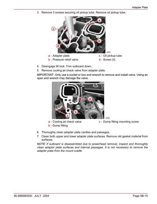 Mercury Verado 200 225 250 275 Outboard Service Manual sample page from the repair manual