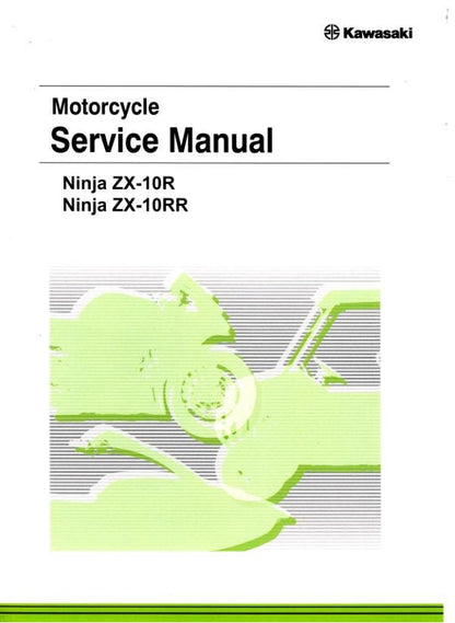 Kawasaki Ninja ZX-10R Motorcycle Service Manual factory service manual title page
