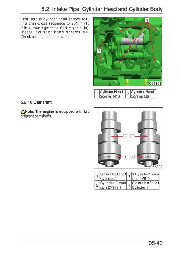 CFMOTO CFORCE 1000 ATV Service Manual sample page showing repair procedures