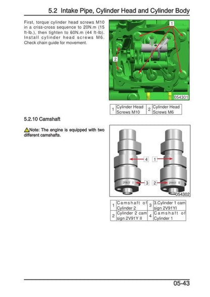CFMOTO CFORCE 1000 ATV Service Manual sample page showing repair procedures