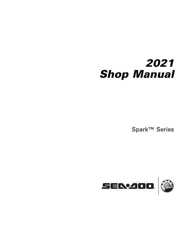 Sea-Doo Spark Service Manual factory service manual title page