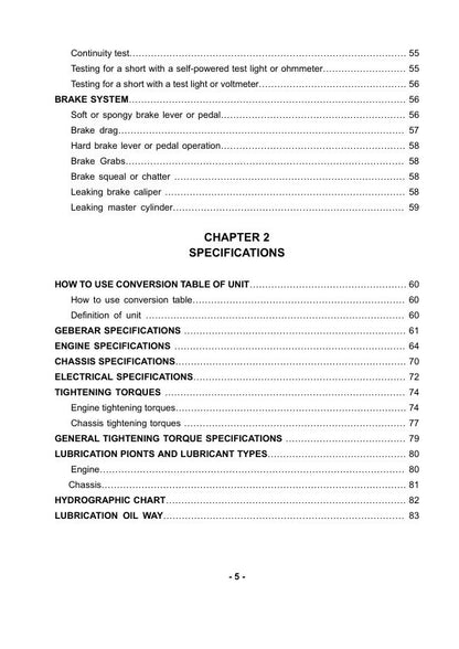 HiSun HS700 UTV4 Service Manual sample page from service manual