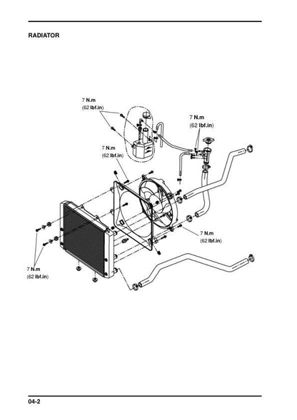 CFMOTO TERRALANDER 800 Service Manual sample page with diagrams and specifications