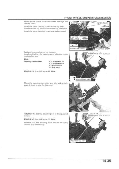 Honda CBR 600 R Motorcycle Service Manual sample page showing schematics and diagrams