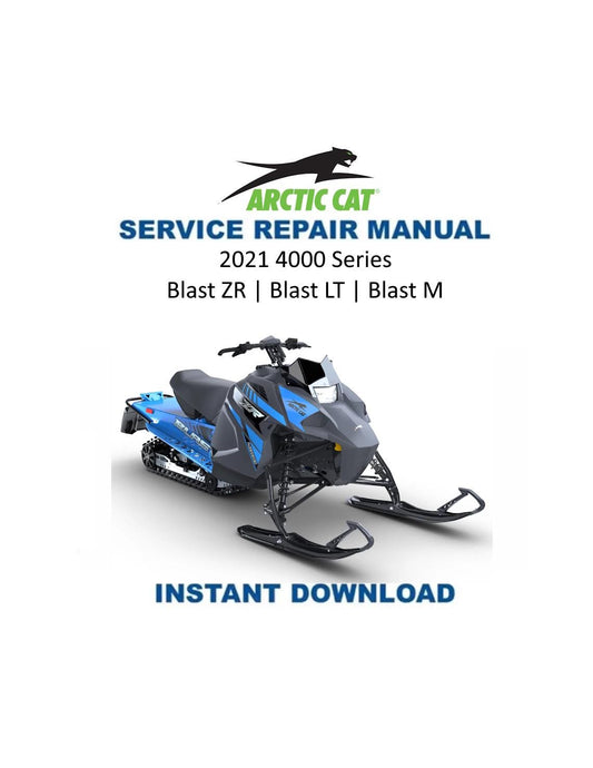 Arctic Cat Blast ZR LT M 4000 Snowmobile Service Manual 2021-2024 - Service Manual PDF Instant Download