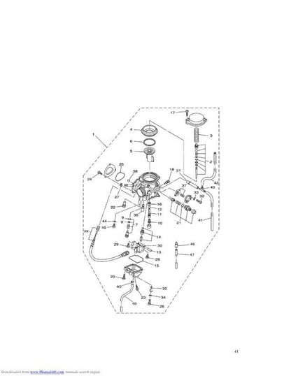 HiSun HS500 ATV Service Manual sample page showing schematics and diagrams