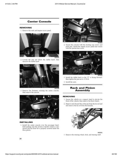 Arctic Cat Wildcat Sport 700 UTV Service Manual sample page from service manual