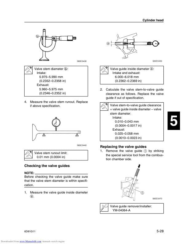 Yamaha F90D Outboard Service Manual sample page with technical illustrations