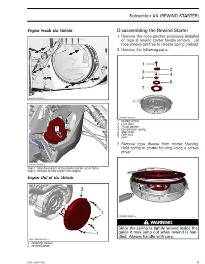 Skidoo SKANDIC EXPEDITION 600 900 ACE Snowmobile Service Manual sample page with diagrams and specifications