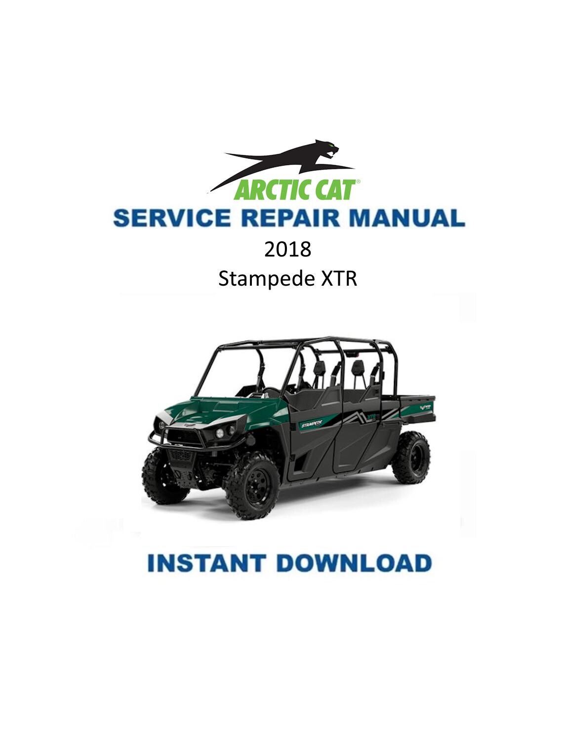 Textron (Arctic Cat) Stampede XTR UTV Service Manual 2017-2020 - Service Manual PDF Instant Download