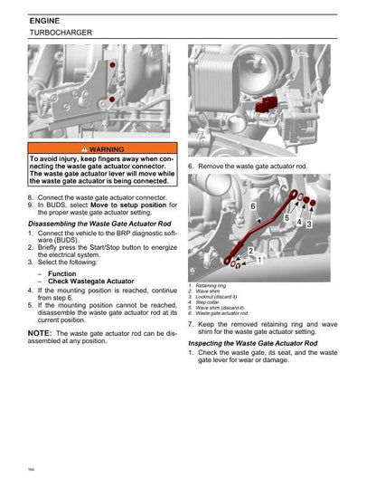 Can Am Maverick 996 Engine Service Manual sample page showing schematics and diagrams