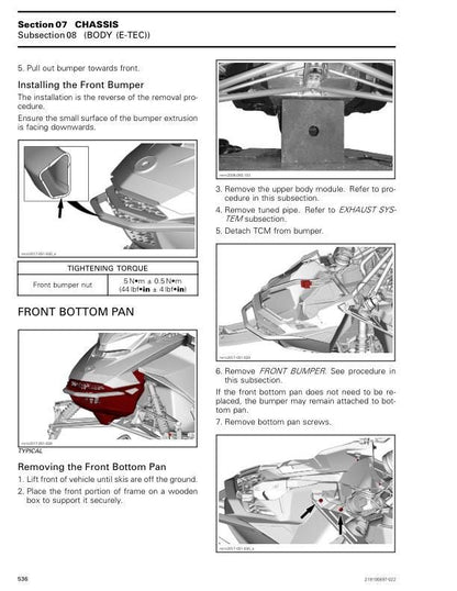 Skidoo Grand Touring 600 850 900 Snowmobile Service Manual sample page from the repair manual
