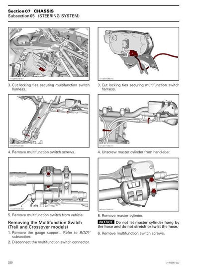 Skidoo Freeride 600 850 Snowmobile Service Manual sample page from the repair manual