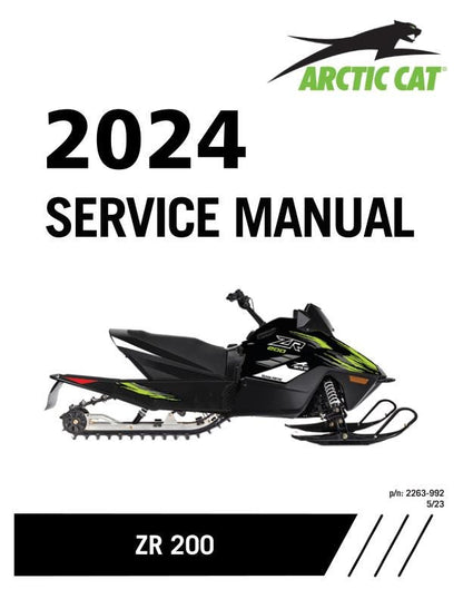 Arctic Cat ZR 200 Snowmobile Service Manual factory service manual title page