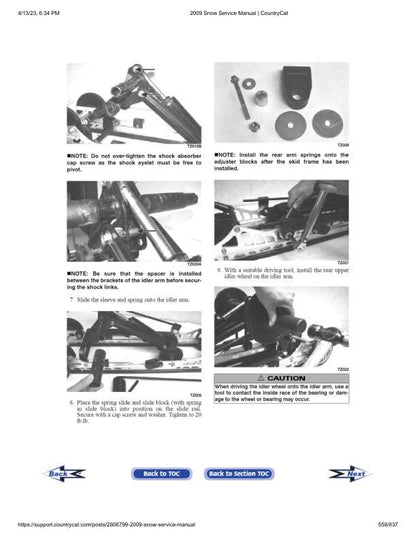 Arctic Cat Crossfire Z1 Bearcat F5 Snowmobile Service Manual sample page showing schematics and diagrams