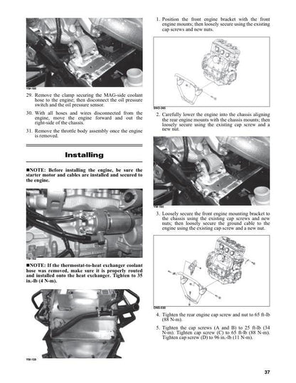 Arctic Cat ZR Riot Pantera Thundercat 7000 9000 Snowmobile Service sample page from service manual