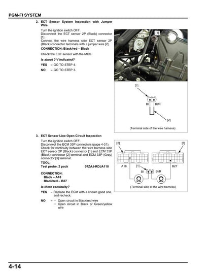 Honda Rebel CMX 500 Motorcycle Service Manual sample page showing repair procedures