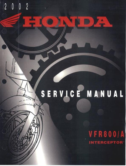 Honda VFR800/A Interceptor Motorcycle Service Manual factory service manual title page