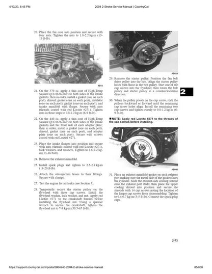 Arctic Cat Firecat Mountain Cat Pantera ZR Snowmobile Service Manual sample page from service manual