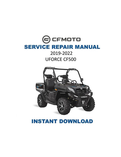 CFMOTO UFORCE 500 UTV Service Manual 2019-2022 - Service Manual PDF Instant Download