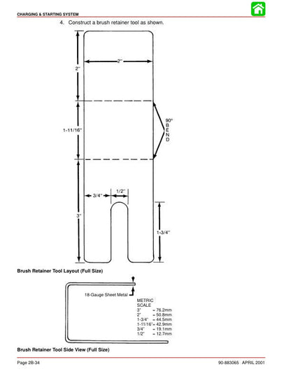 Mercury Mariner 40 45 50 Bigfoot Outboard Service Manual sample page showing schematics and diagrams