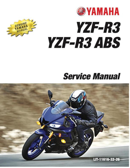 Yamaha YZF-R3 Motorcycle Service Manual factory service manual title page
