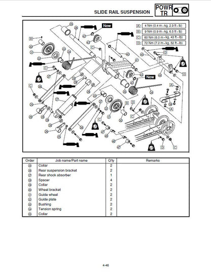 Yamaha FX Nytro Snowmobile Service Manual sample page from service manual
