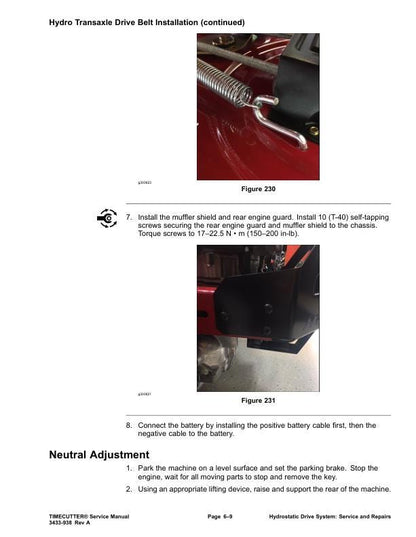 Toro Timecutter 74685 74687 74690 74694 Mower Service Manual sample page showing schematics and diagrams