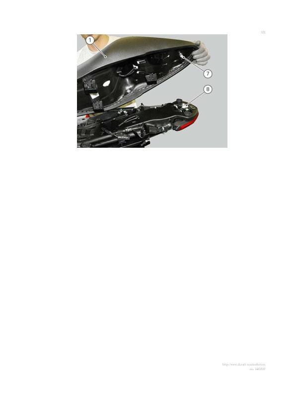 Ducati Monster 1200 Motorcycle Service Manual table of contents